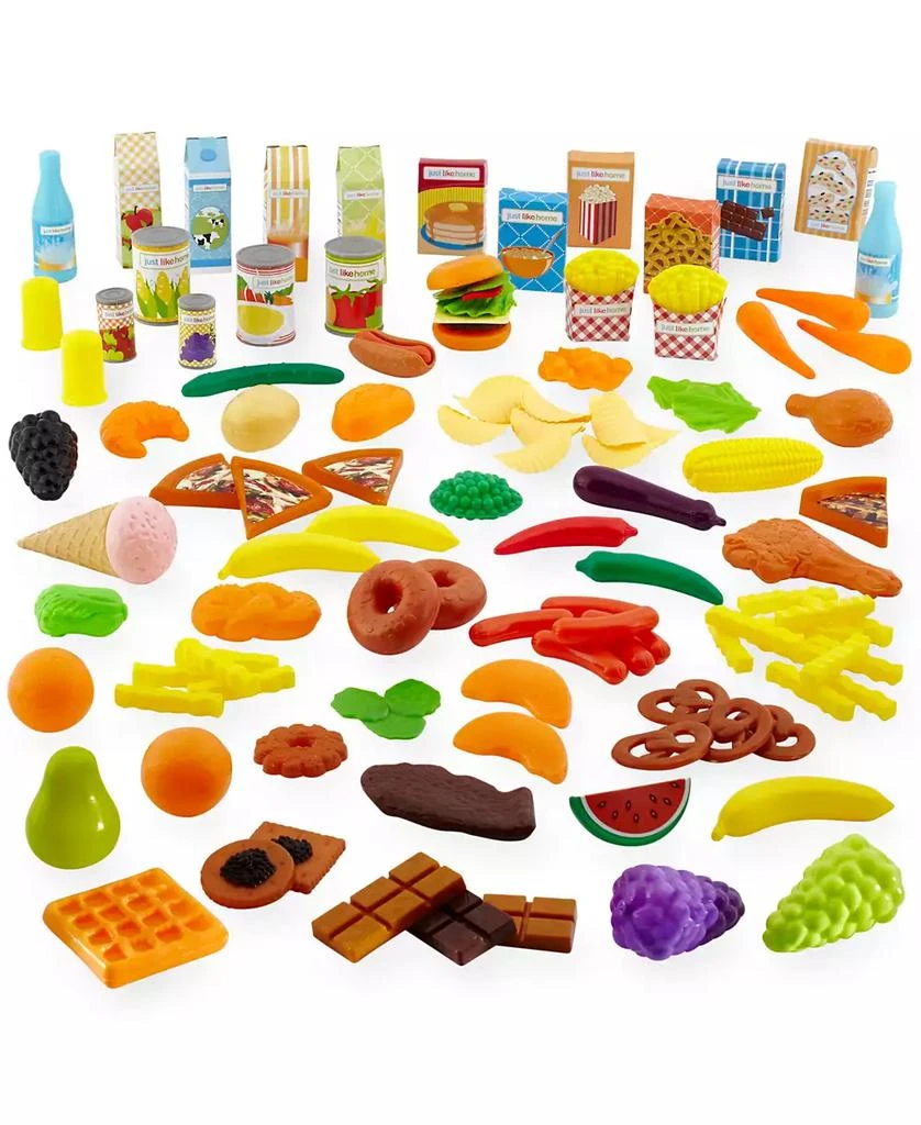 商品Just Like Home|Deluxe 120-Piece Play Food Set,价格¥112,第1张图片