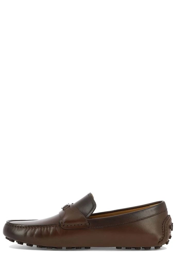 商品Salvatore Ferragamo|Salvatore Ferragamo Gancini Plaque Slip-On Loafers,价格¥2342,第2张图片详细描述