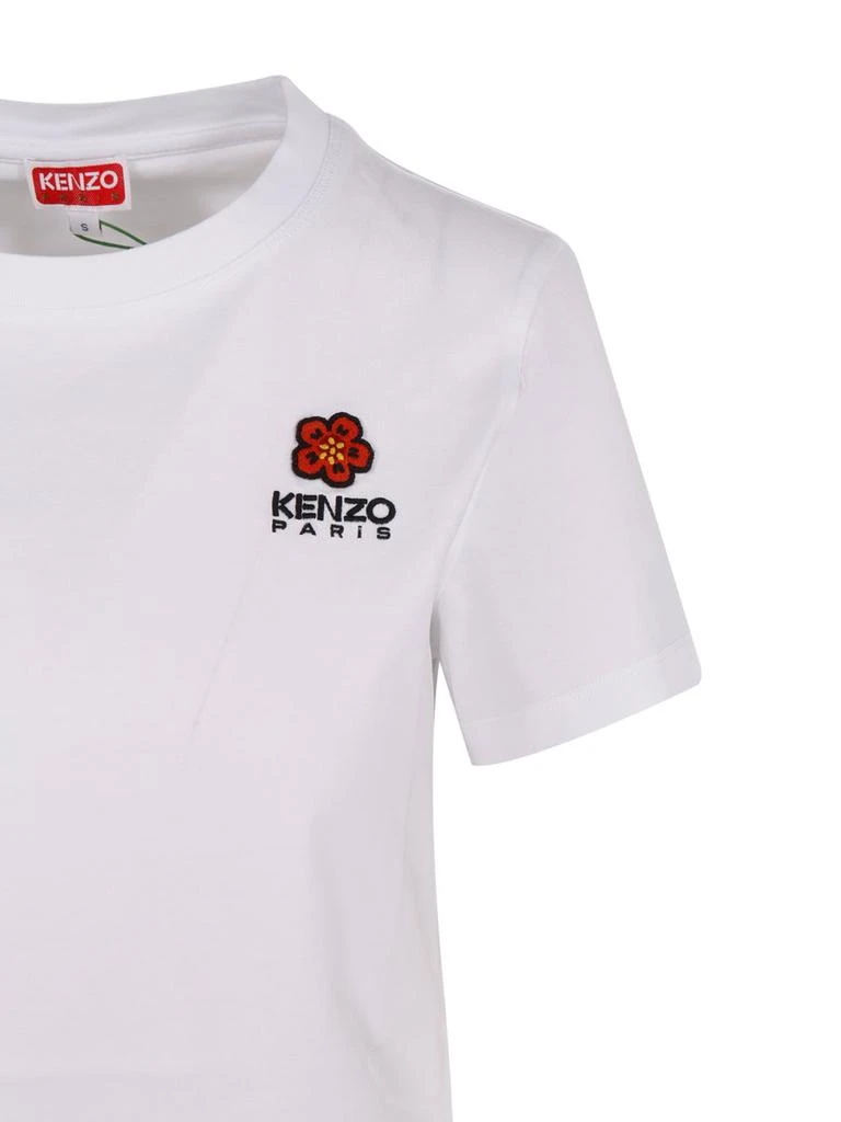 商品Kenzo|Kenzo Boke Flower Logo Embroidered Crewneck T-Shirt,价格¥615-¥820,第4张图片详细描述