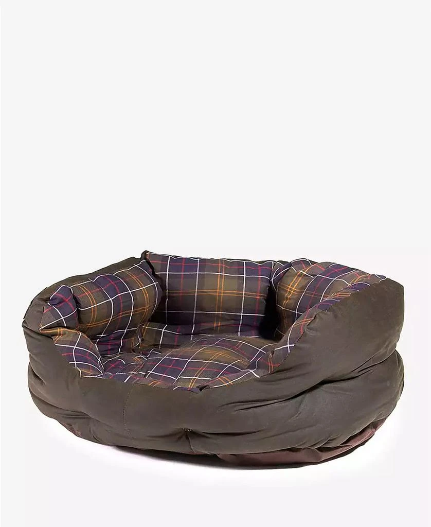 商品Barbour|Plaid Lined Waxed Cotton Slumber Pet Bed, Small,价格¥237,第1张图片