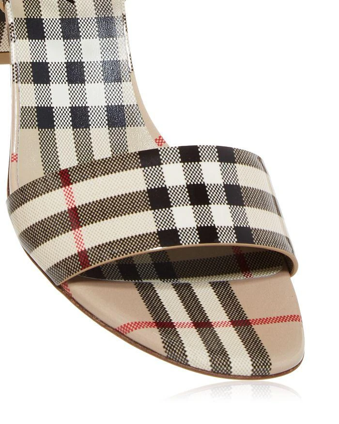 商品Burberry|Women's Cornwall Vintage Check Block Heel Sandals,价格¥4000,第5张图片详细描述