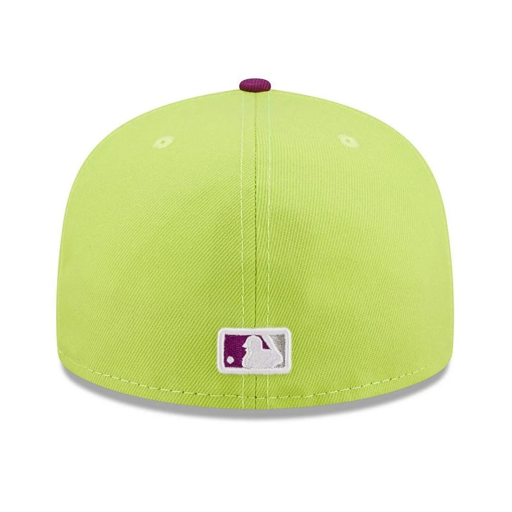 商品New Era|Men's Green and Purple Los Angeles Dodgers MLB x Big League Chew Swingin' Sour Apple Flavor Pack 59FIFTY Fitted Hat,价格¥274,第4张图片详细描述