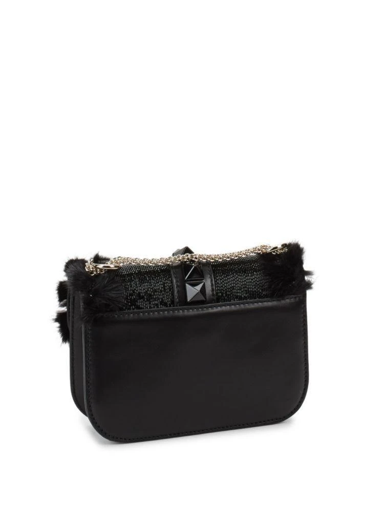 商品Valentino|Mini Mink Fur Rockstud Shoulder Bag,价格¥11794,第4张图片详细描述