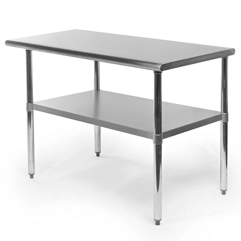 商品QuikFurn|Stainless Steel 48 x 24 inch Heavy Duty Kitchen Work Table,价格¥1658,第1张图片