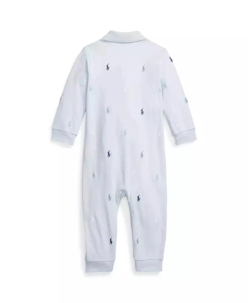 商品Ralph Lauren|Baby Boys Polo Pony Soft Polo Coverall,价格¥373,第2张图片详细描述