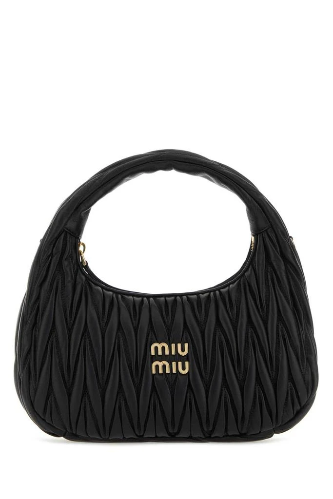 商品Miu Miu|Miu Miu Logo-Plaque Zipped Handbag,价格¥18227,第1张图片