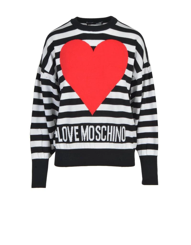 商品Moschino|Women's White / Black Sweater,价格¥972-¥983,第1张图片