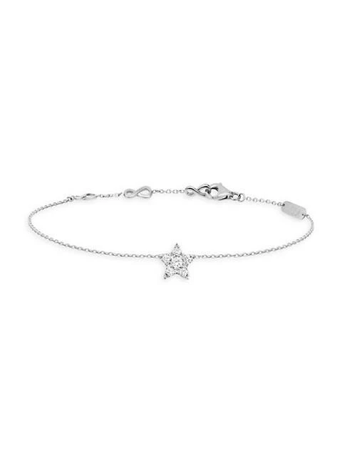 商品DJULA|Magic Touch 18K White Gold &amp; Diamond Star Chain Bracelet,价格¥3028,第1张图片