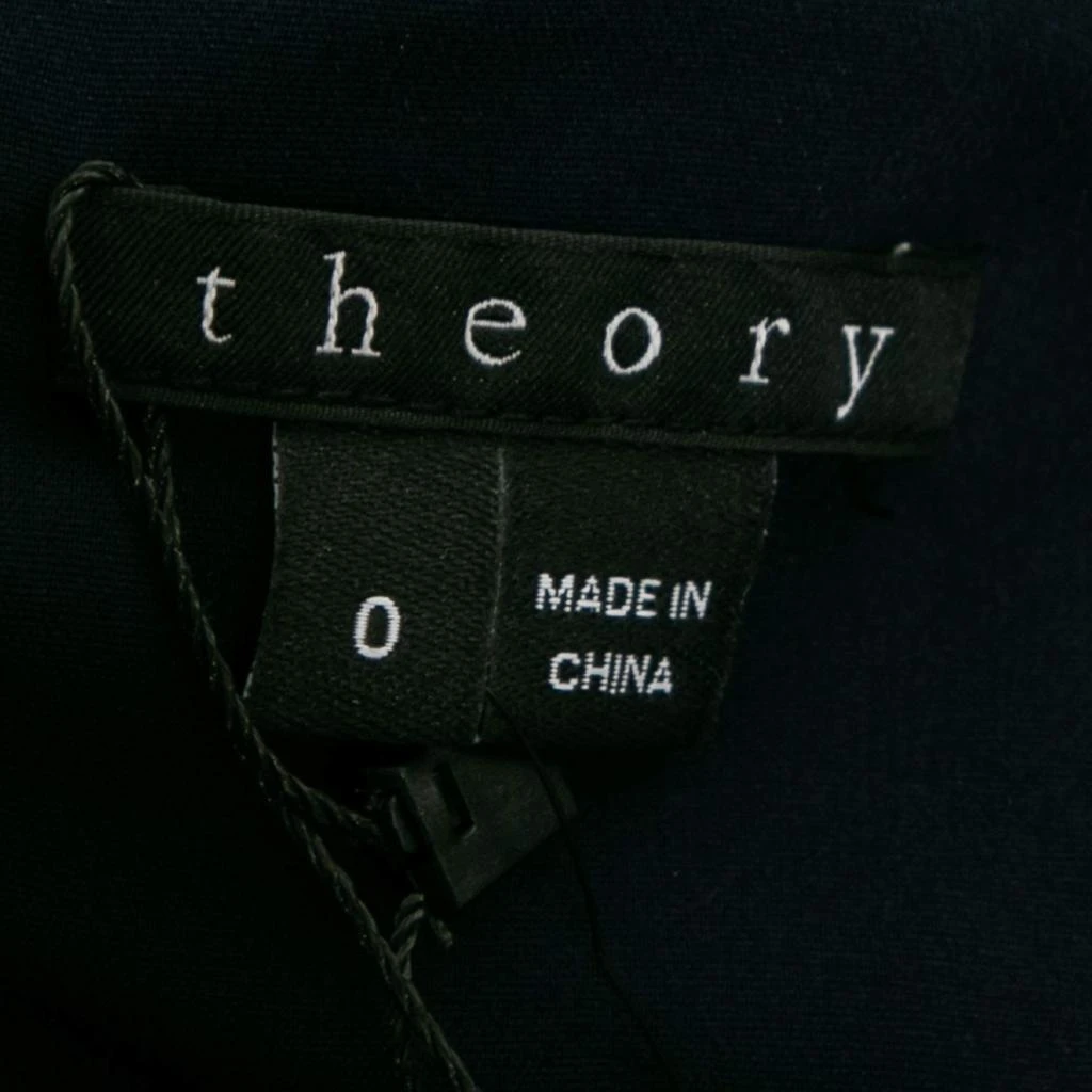 商品[二手商品] Theory|Theory Uniform Blue Silk Ruffled Overlay Landale B Dress XS,价格¥1184,第4张图片详细描述