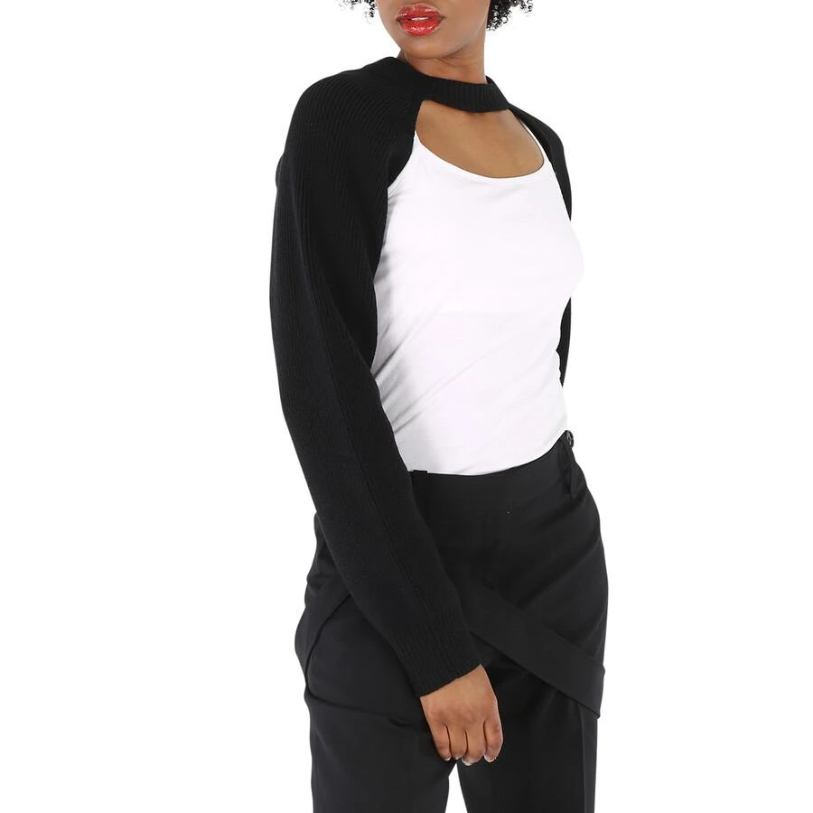 商品Burberry|Ladies Black Wool-Blend Shrug,价格¥621,第2张图片详细描述