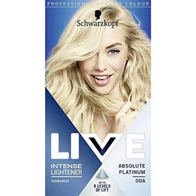 商品Schwarzkopf|Schwarzkopf - Live Intense Lightener Permanent Hair Dye Absolute Platinum 00A,价格¥178,第1张图片