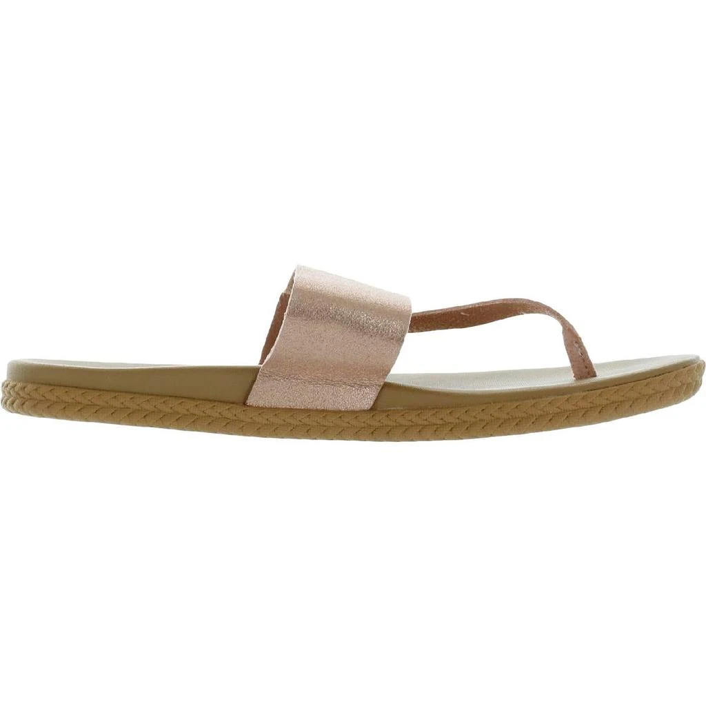 商品Reef|Reef Womens Cushion Bounce Sol Faux Leather Thong Sandals,价格¥276,第2张图片详细描述