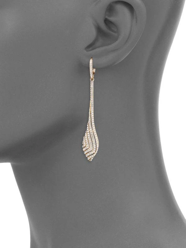 商品Adriana Orsini|Zen Goldtone & Swarovski Crystal Drop Earrings,价格¥405,第2张图片详细描述