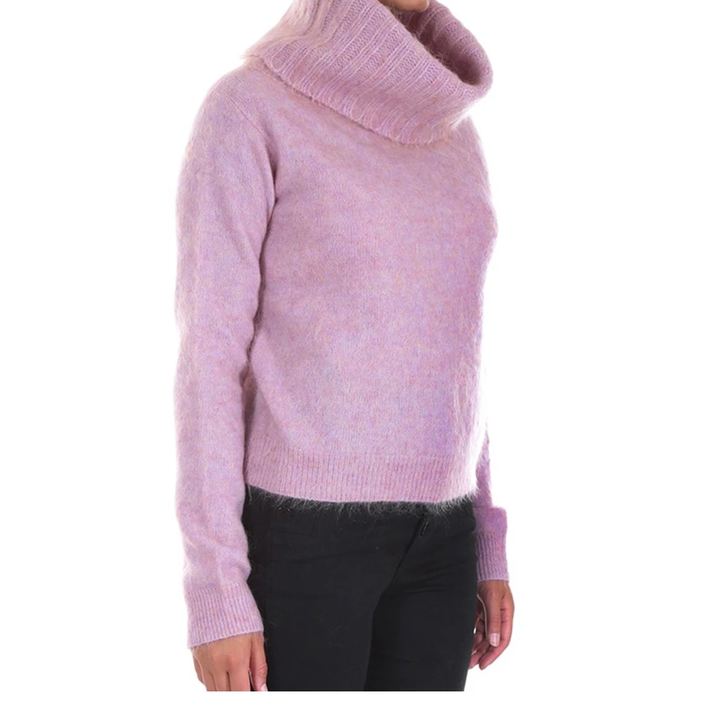 Acne Studios 女士粉红色高领长袖短款毛衣 19M173-ROSA 商品