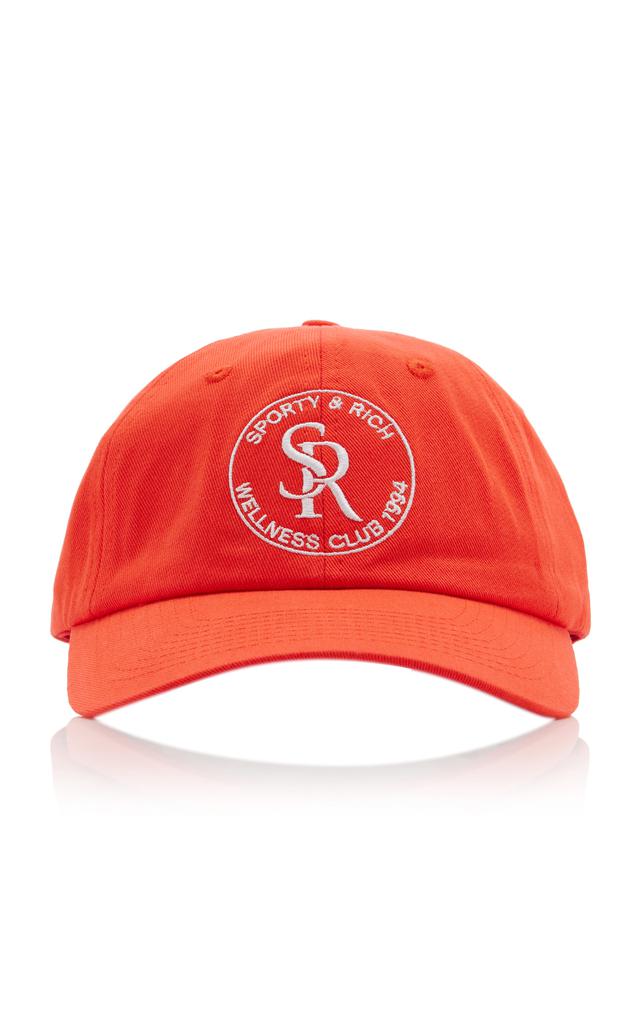 Sporty & Rich - Women's S&R Cotton Baseball Cap - Red - OS - Moda Operandi商品第1张图片规格展示