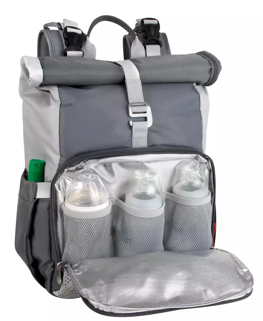 商品Fisher Price|Maverick Roll Top Diaper Backpack,价格¥268,第3张图片详细描述