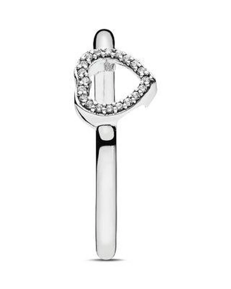 商品PANDORA|Ring - Sterling Silver & Cubic Zirconia Puzzle Heart Frame,价格¥412,第3张图片详细描述