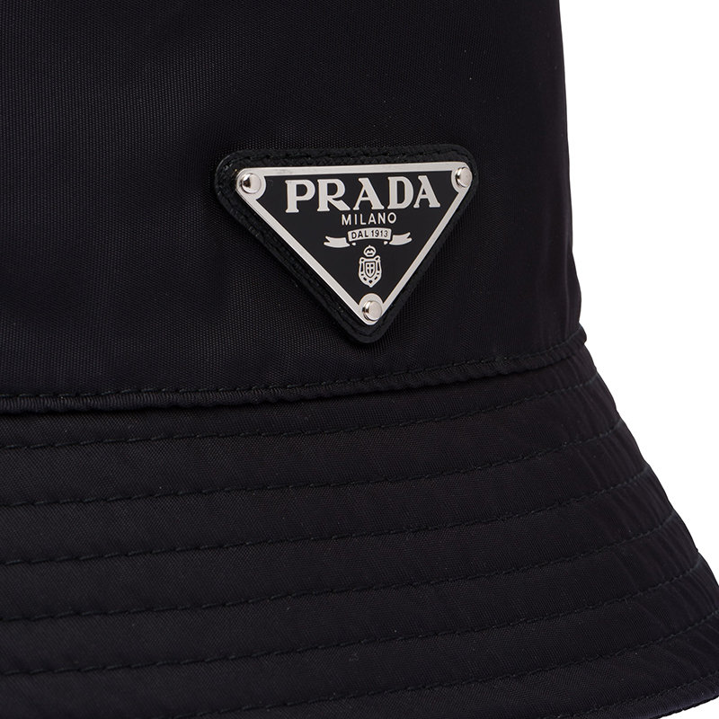 【预售3-7天】PRADA/普拉达 21年秋冬 男士黑色Re-Nylon 再生尼龙渔夫帽2HC137_2DMI_F0002商品第3张图片规格展示