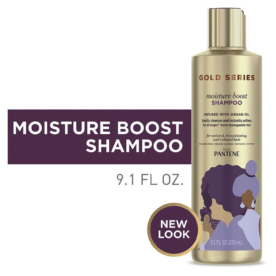 商品Pantene|Moisture Boost Shampoo with Argan Oil for Curly, Coily Hair Argan Oil of Morocco,价格¥45,第5张图片详细描述