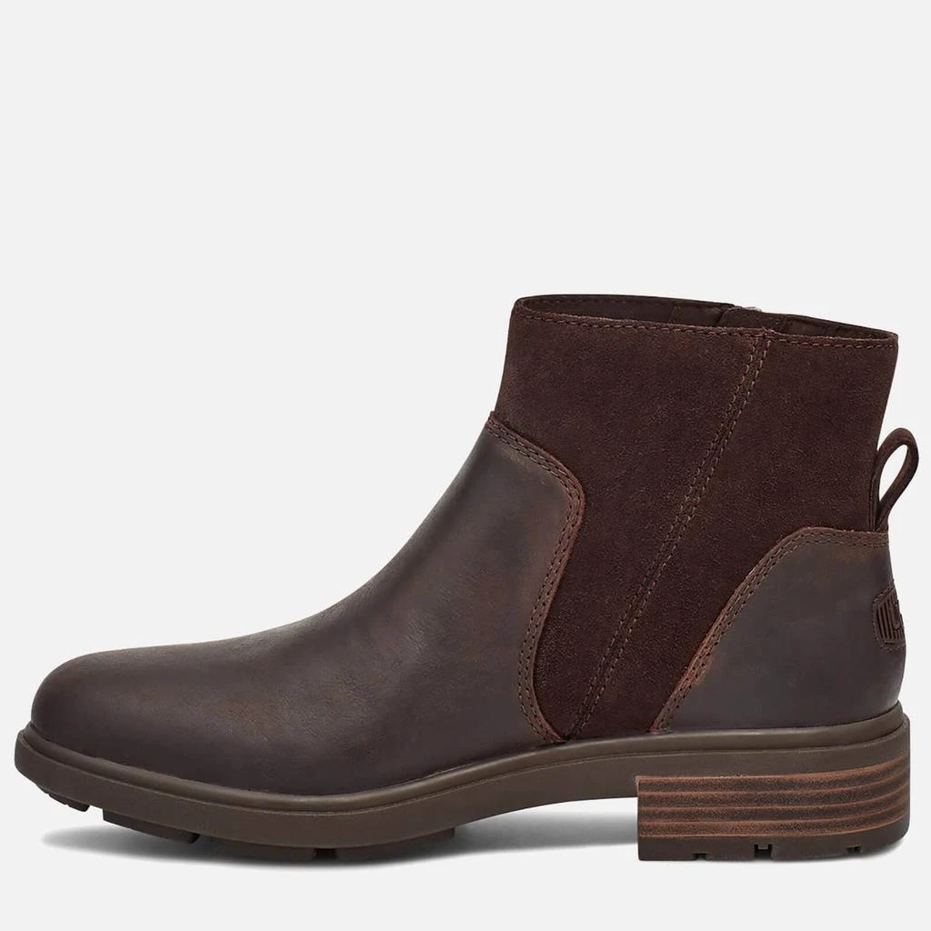 商品UGG|UGG Women's Harrison Zip Waterproof Leather Ankle Boots - Stout,价格¥648,第3张图片详细描述