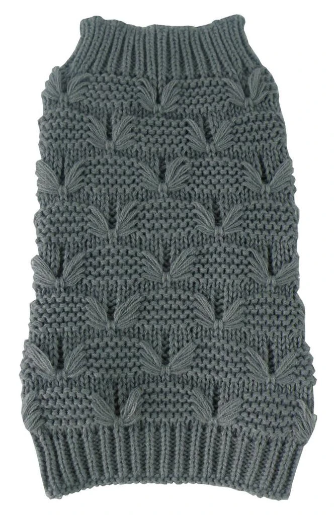 商品PET LIFE|Butterfly Stitched Heavy Cable Sweater - X-Small,价格¥231,第1张图片