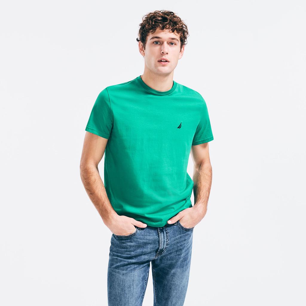 Nautica Mens Premium Cotton Crewneck T-Shirt商品第4张图片规格展示