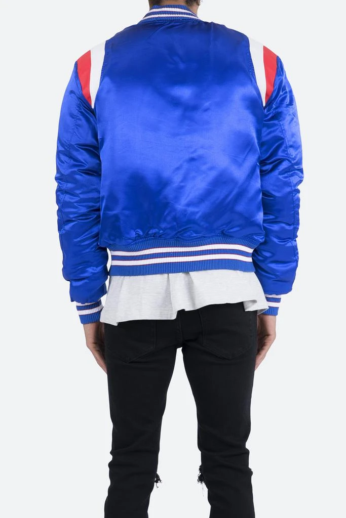 商品MNML|Teddy Bomber Jacket - Blue/Red,价格¥320,第4张图片详细描述