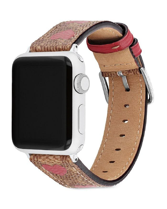 商品Coach|Apple Watch® Canvas Strap,价格¥715,第2张图片详细描述