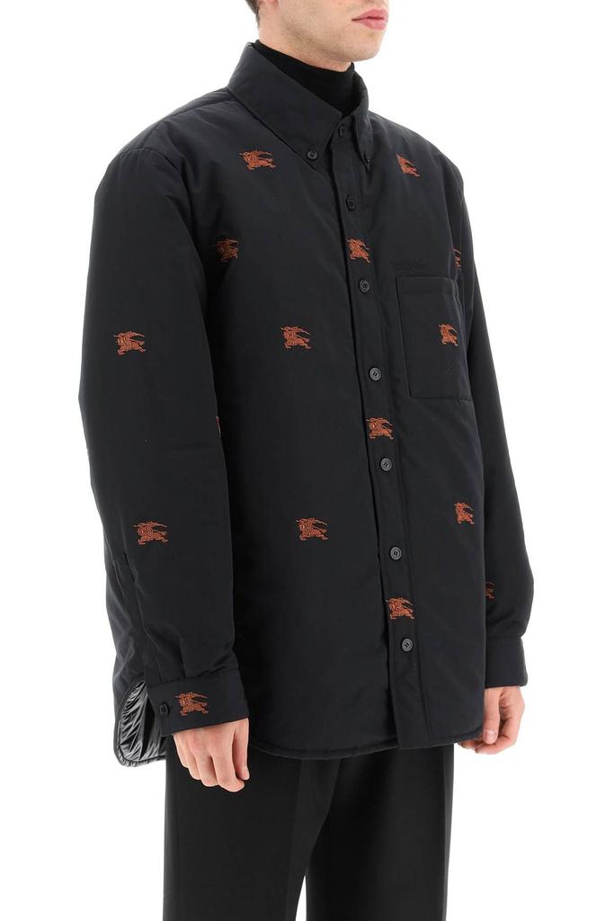 PADDED SHIRT JACKET WITH EMBROIDERED EQUESTRIAN KNIGHT商品第3张图片规格展示
