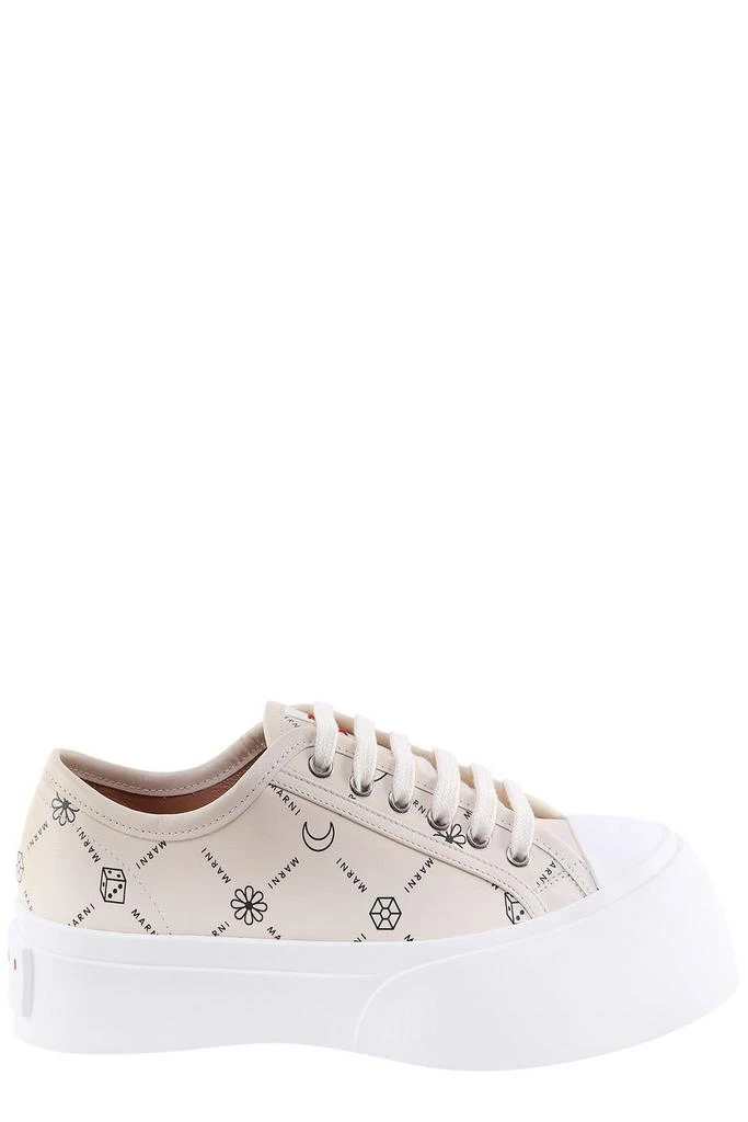 商品Marni|Marni Pablo Allover Logo Printed Lace-Up Sneakers,价格¥2592,第1张图片