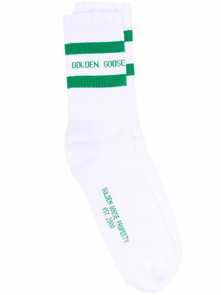 商品Golden Goose|GOLDEN GOOSE - Cotton Logo Socks,价格¥456,第1张图片