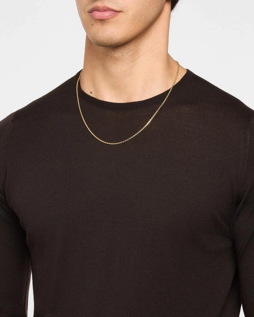 商品Sydney Evan|Men's 14K Yellow Gold Cable Chain Necklace, 22"L,价格¥19146,第2张图片详细描述