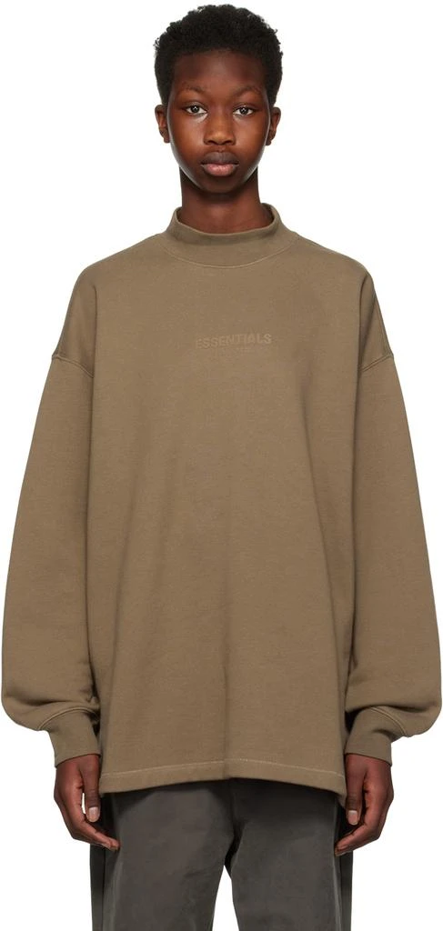 商品Essentials|Brown Relaxed Sweatshirt,价格¥265,第1张图片