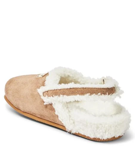 商品Dolce & Gabbana|Suede and faux fur mules,价格¥2226,第3张图片详细描述