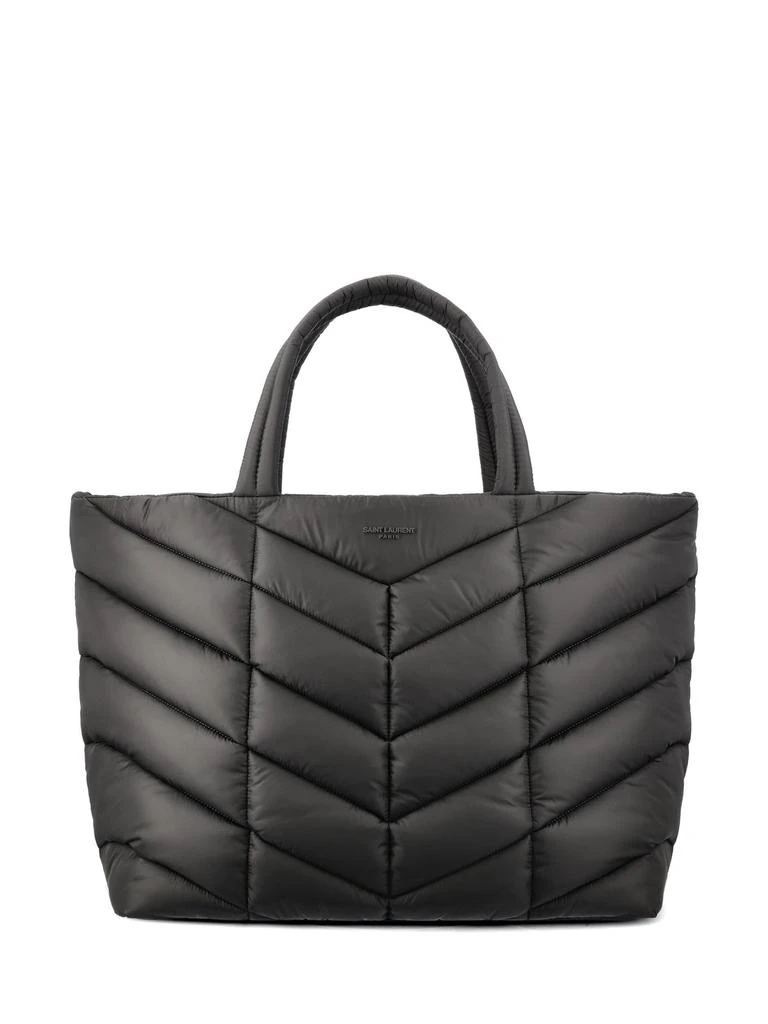 商品Yves Saint Laurent|Saint Laurent Logo Detailed Puffer Tote Bag,价格¥12981,第1张图片