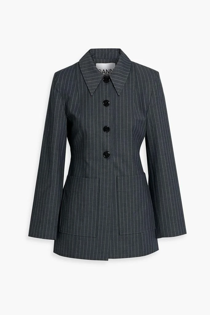 商品Ganni|Pinstriped twill blazer,价格¥1420,第1张图片