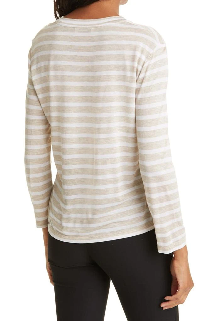 商品Vince|Stripe Bracelet Sleeve Crewneck T-Shirt,价格¥476,第2张图片详细描述