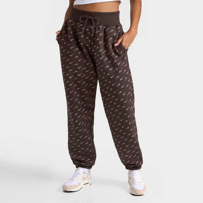 商品NIKE|Women's Nike Sportswear Phoenix Fleece Oversized All-over Print Jogger Sweatpants,价格¥298,第1张图片