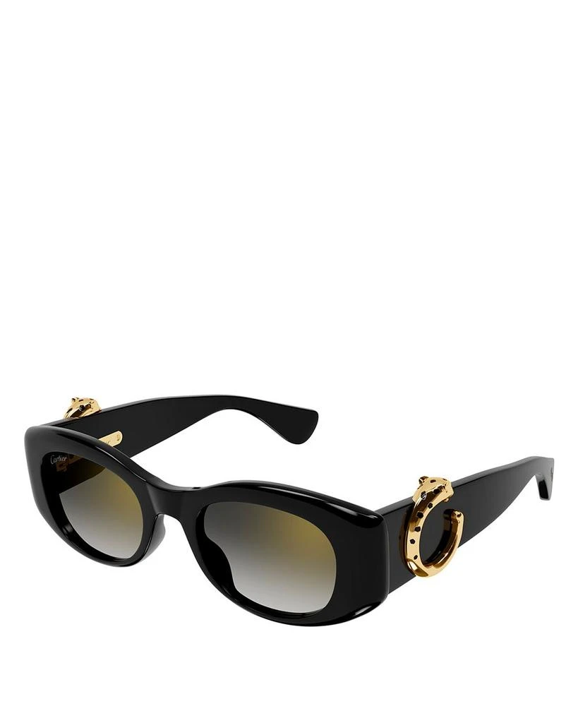 商品Cartier|Panthere Evolution Cat Eye Sunglasses, 51mm,价格¥8194,第1张图片