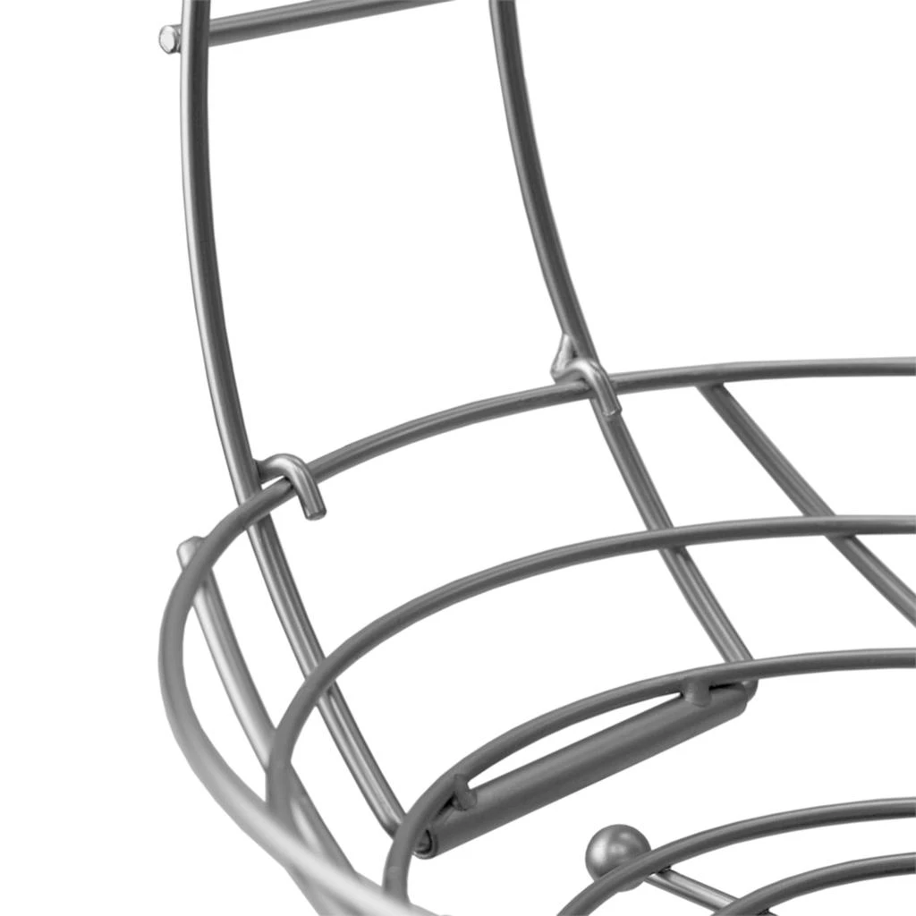 商品Home Basics|Home Basics Simplicity Open Steel Wire Fruit Bowl with Detachable Banana Hanger,价格¥170,第3张图片详细描述
