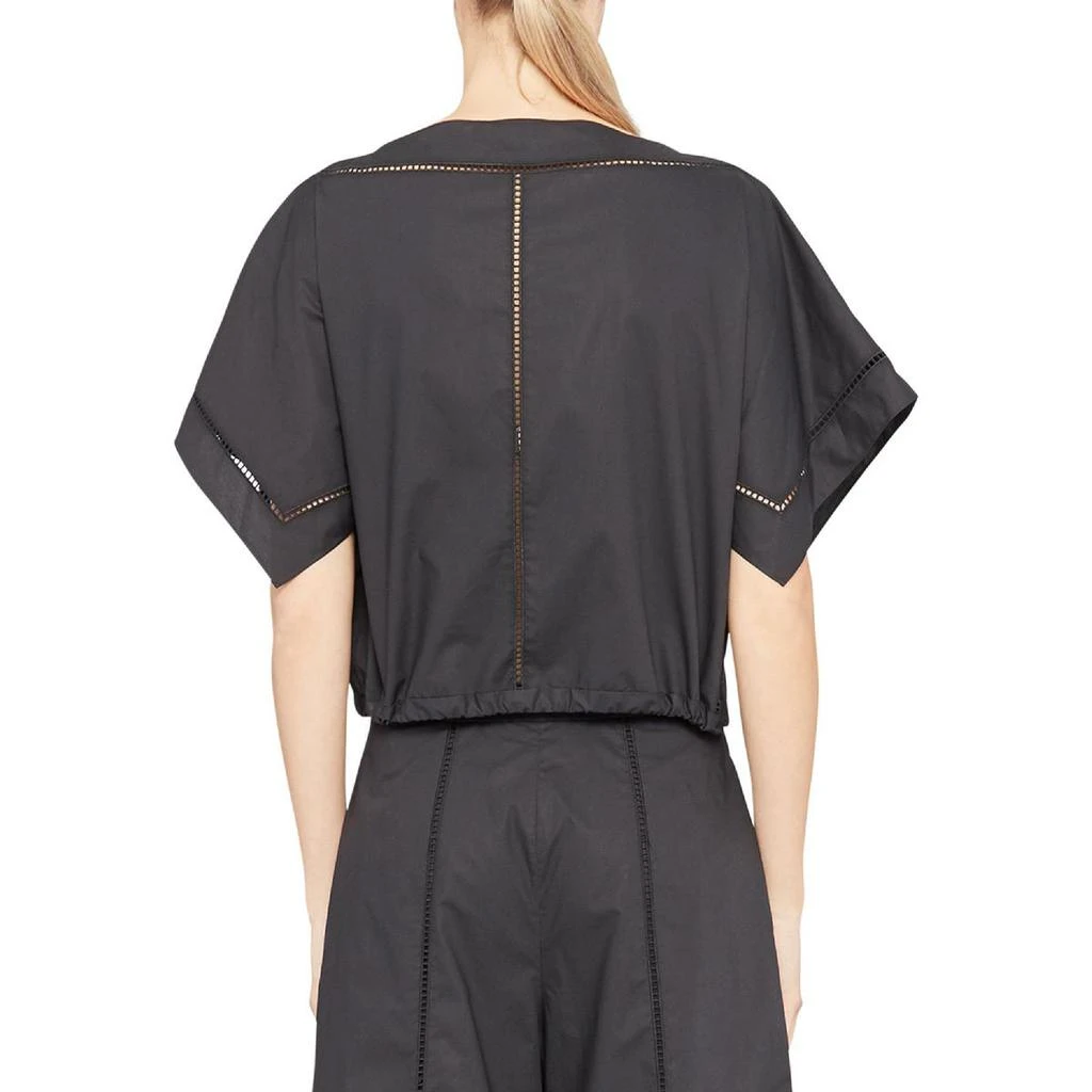 商品Theory|Theory Womens Ladder Stitch Drawstring Blouse,价格¥427,第2张图片详细描述