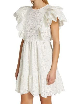 商品Sea|Vienne Cotton Tunic Mini Dress,价格¥429,第3张图片详细描述