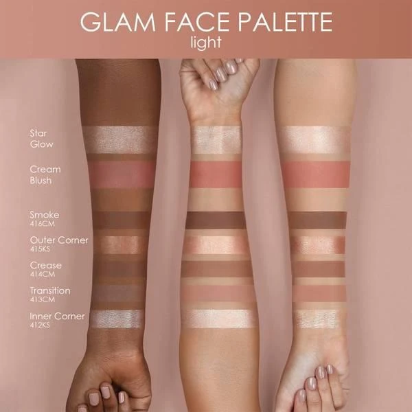 商品Natasha Denona|Natasha Denona Glam Face Palette - Light,价格¥560,第2张图片详细描述