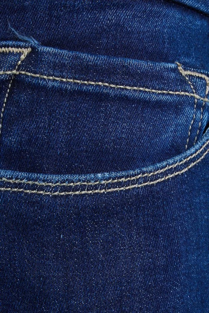 商品FRAME|Le Pixie frayed mid-rise kick-flare jeans,价格¥570,第4张图片详细描述