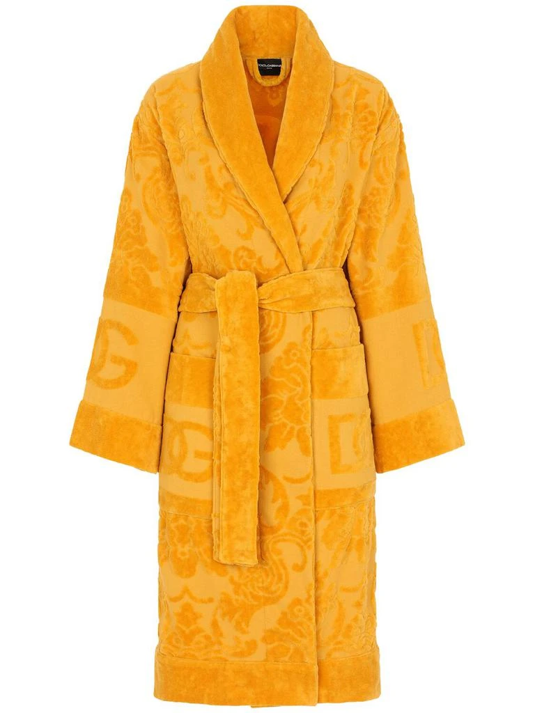 商品Dolce & Gabbana|Cotton Jacquard Bathrobe,价格¥5362,第1张图片