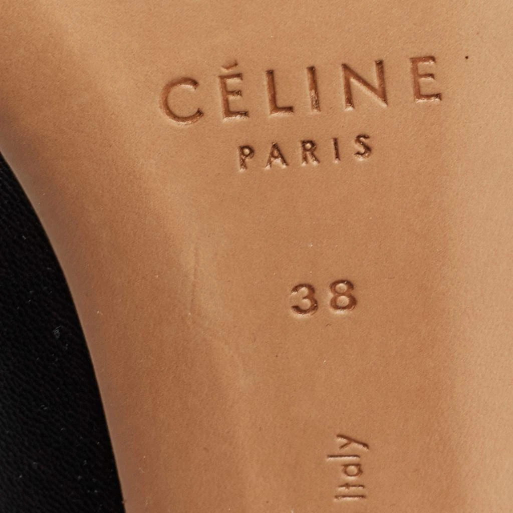 Celine Black Leather Pointed-Toe Pumps Size 38 商品