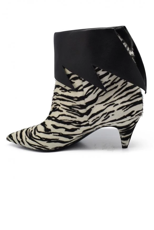 商品Yves Saint Laurent|Luxury shoes for women saint laurent ankle boots in striped foal.,价格¥3531,第4张图片详细描述