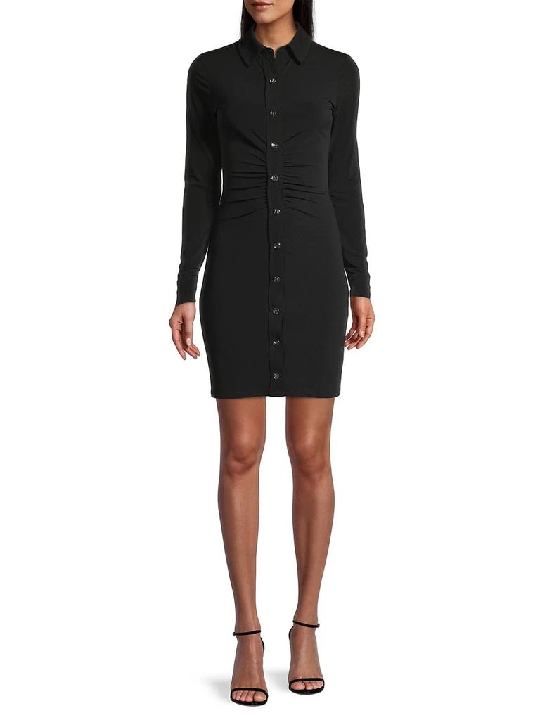 商品Michael Kors|Ruched Long-Sleeve Body-Con Dress,价格¥522,第2张图片详细描述