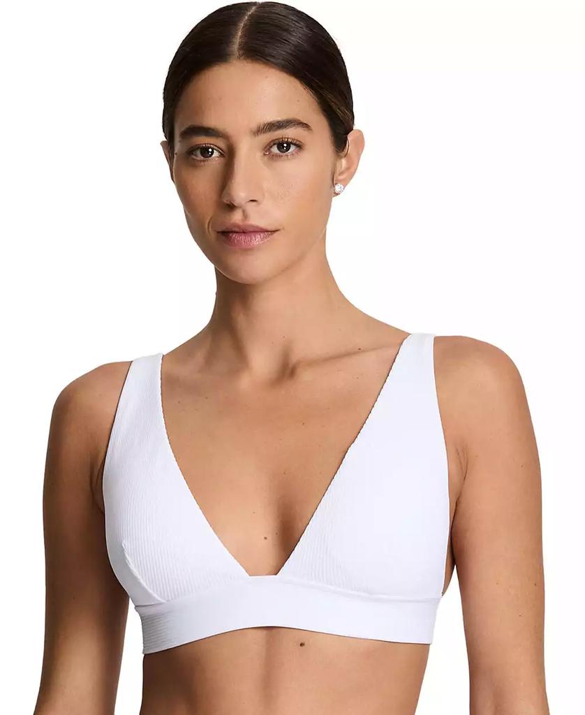 Haut de maillot de bain grande taille à col en V pour femme image 2