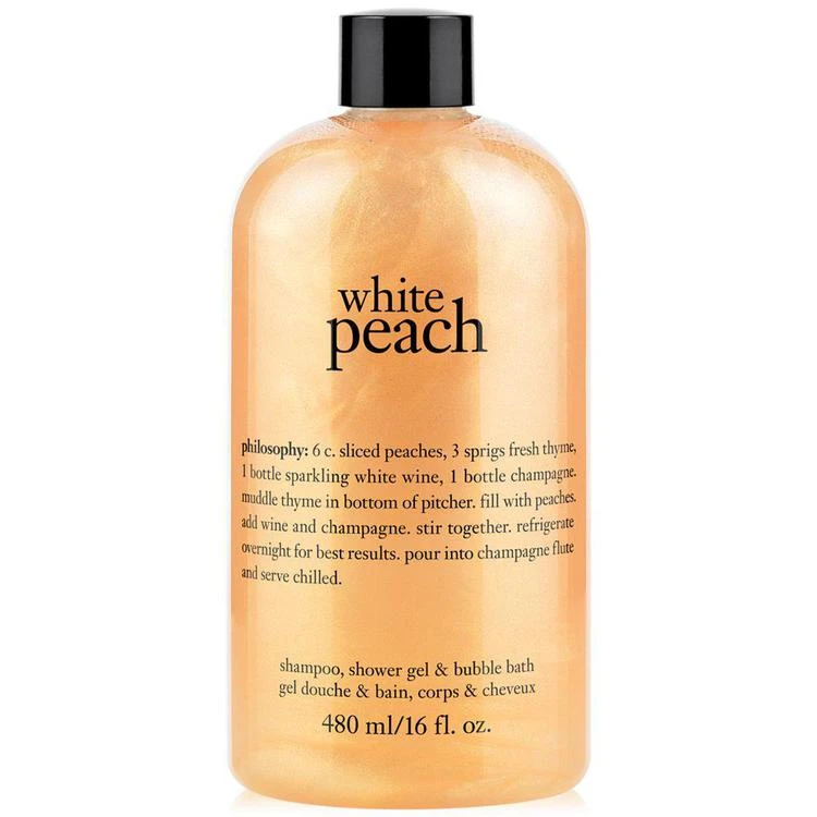 商品philosophy|White Peach Shampoo, Shower Gel & Bubble Bath, Created for Macy's,价格¥135,第1张图片